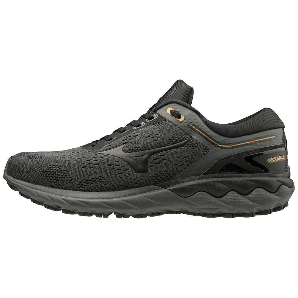 Mens Mizuno Wave Skyrise Running Shoes Grey/Black Philippines (JYIHLD396)